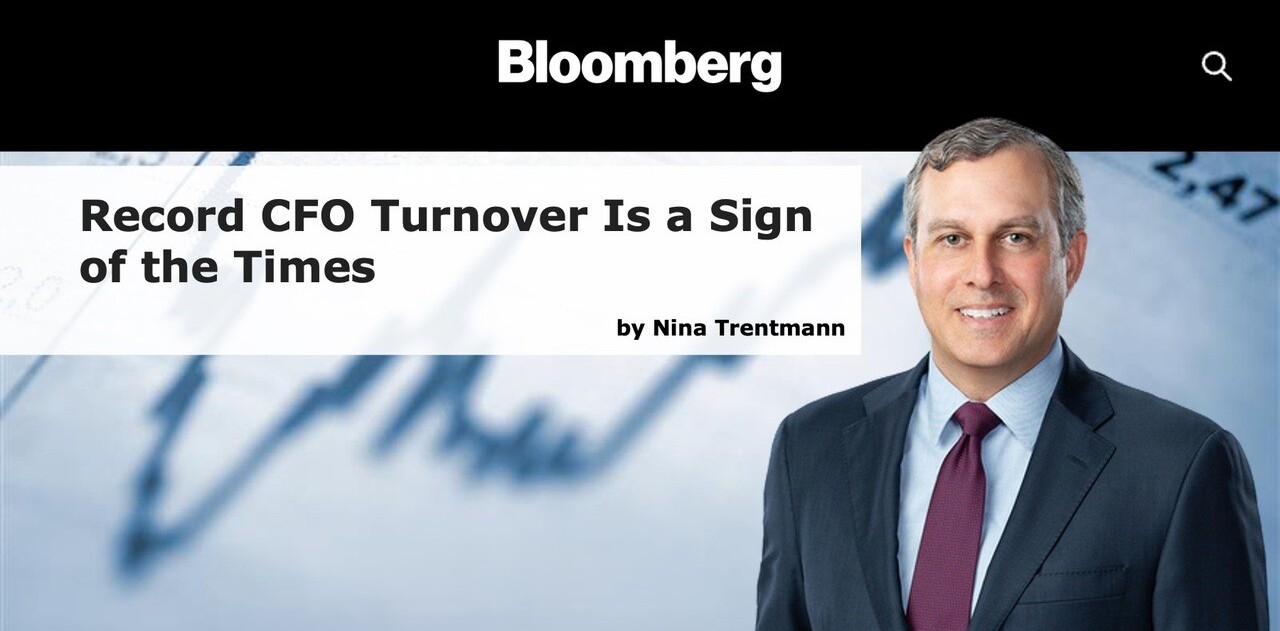 Record CFO Turnover Is a Sign of the Times